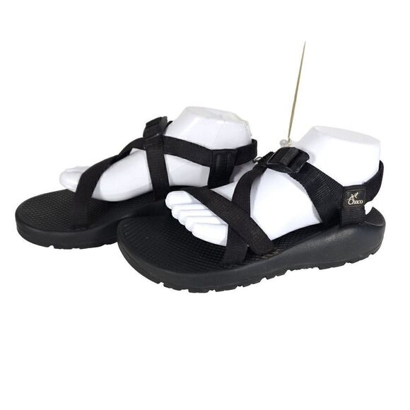 Chaco women’s Z/1 Classic Size US 10 Black Strappy Outdoor Sport Sandals Shoes - Picture 1 of 16